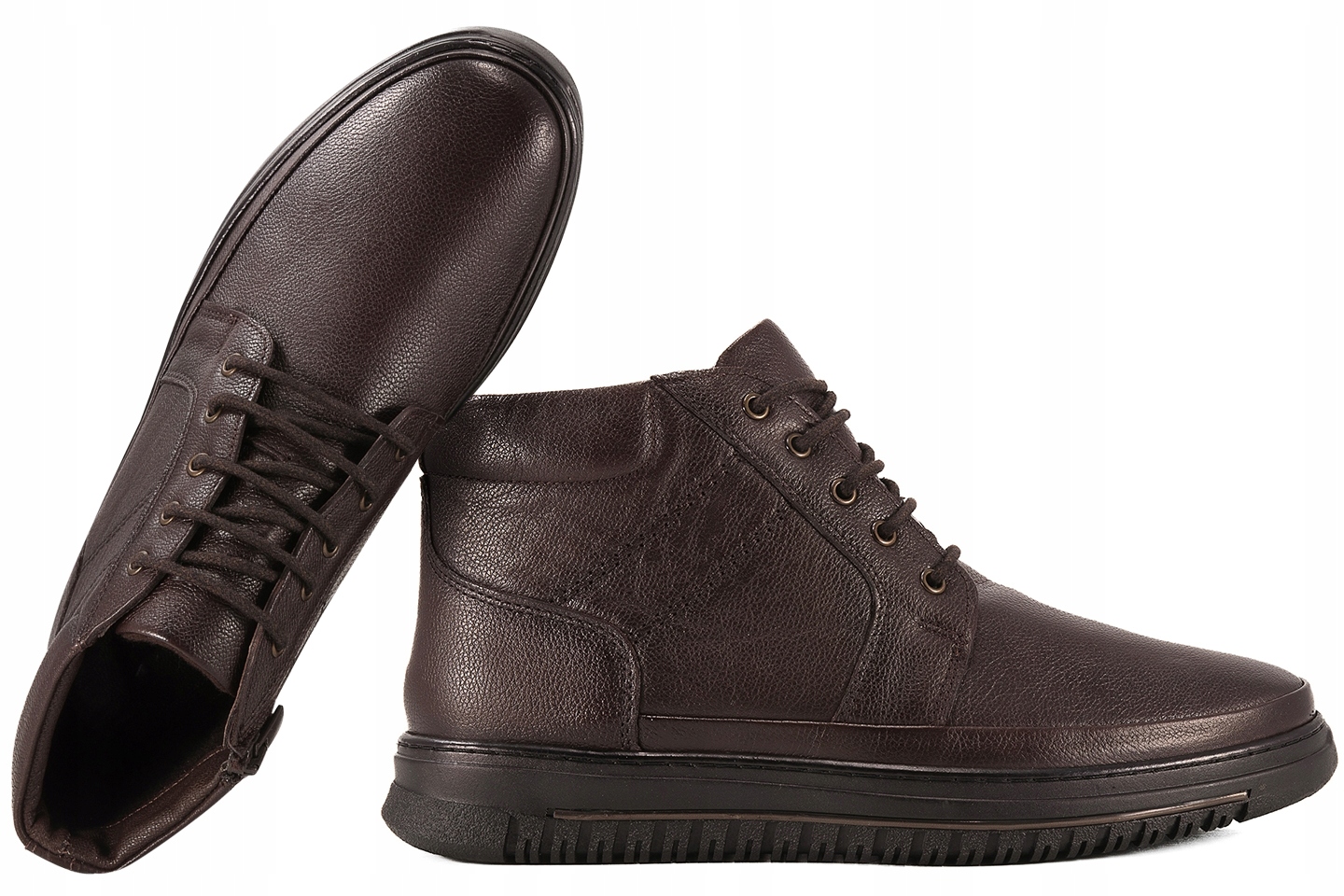 Nandoo 1804 Kotníkové Boty Pánské Casual, barva hnědá 44 Bronz