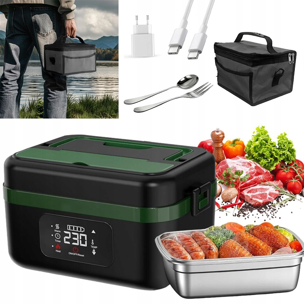 Elektrický Obědový Box, Akumulátorový Samoohřevný Zásobník Na Jídlo