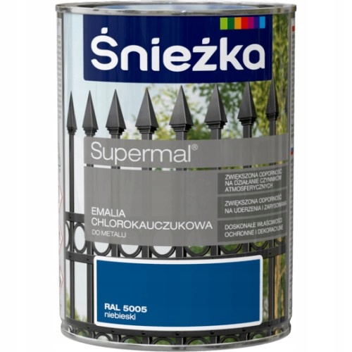 

Chlorokauczuk Śnieżka 0,9L Niebieski RAL5005