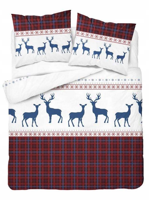 

Pościel Świąteczna Święta Renifery Bawełna 160x200