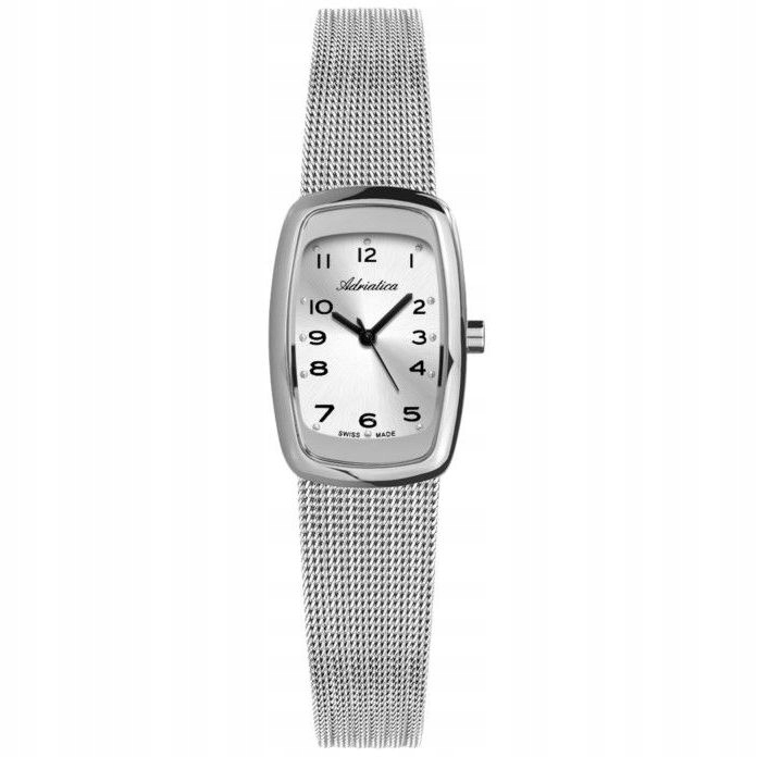 Adriatica dámské stříbrné hodinky s obdélníkovým pouzdrem A3443.5123Q