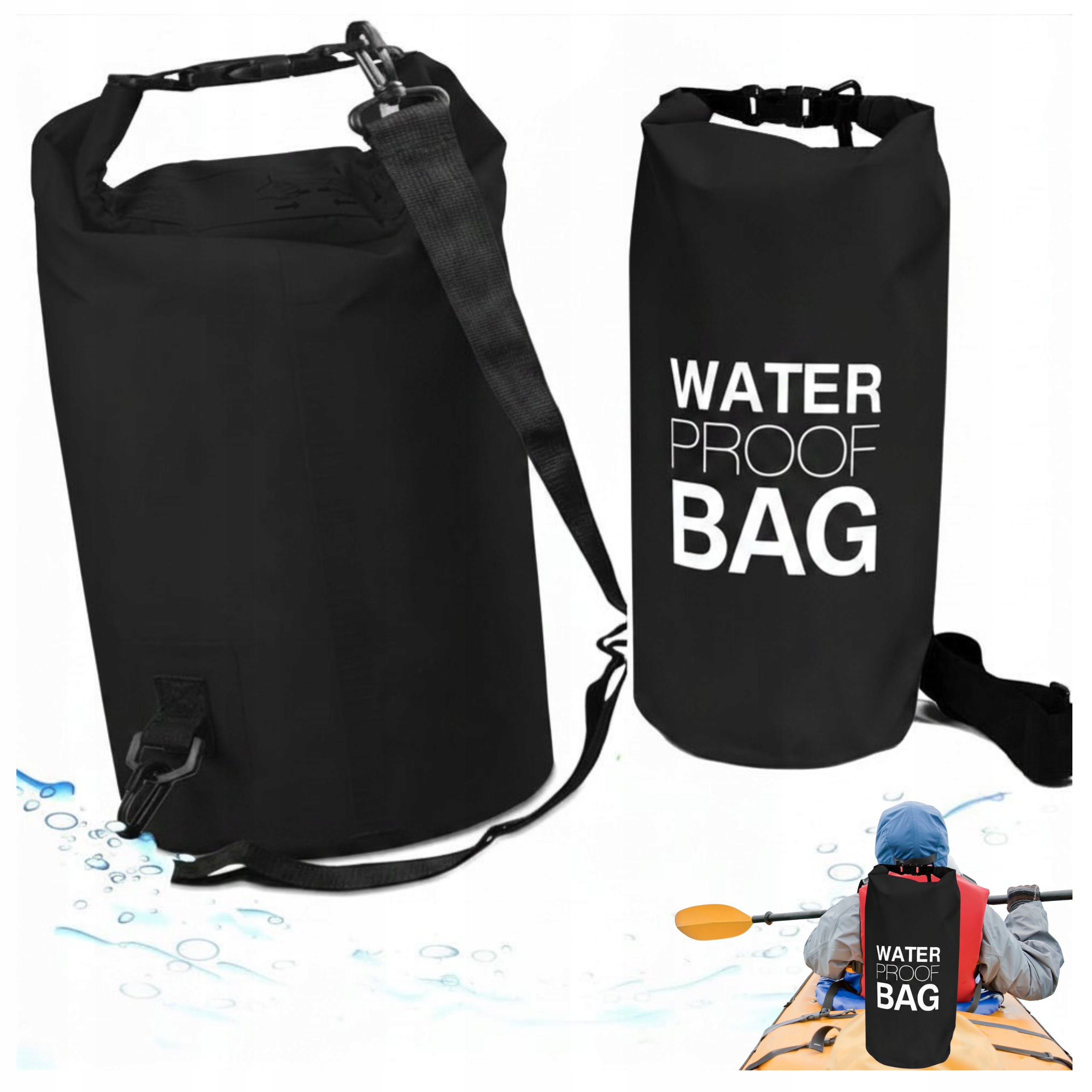 Worek wodoszczelny 10l dry bag torba wodoodporna marynarska kajak plaża pcv