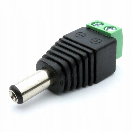 

Wtyk DC 5.5mm x 2.1mm męski szybkozłącze
