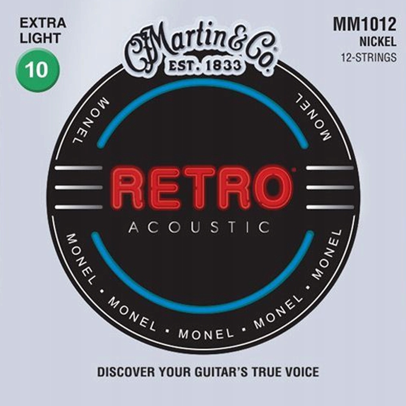 Struny Martin Retro Monel MM1012 (10-47) 12str