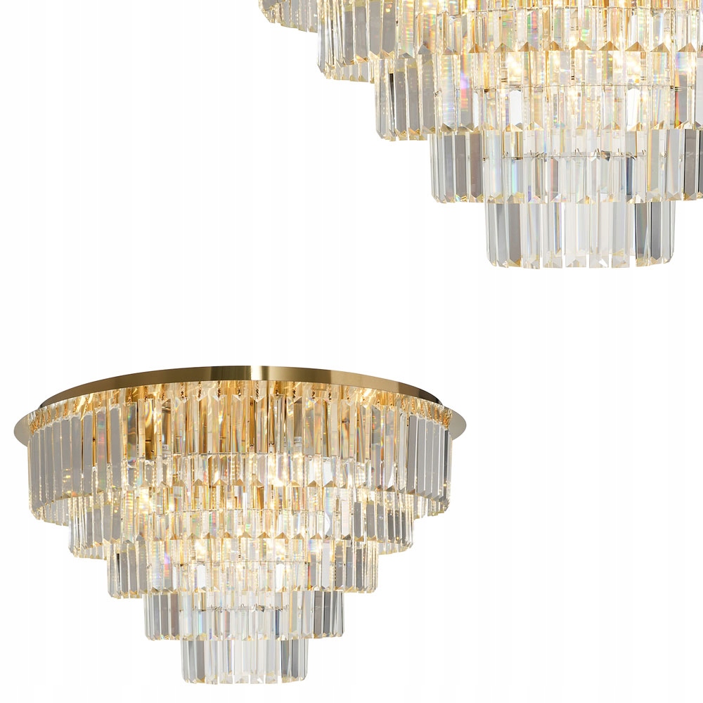 Lampa sufitowa kryształowa Milano fi 75cm 12xE14 do salonu ML1025 Milagro