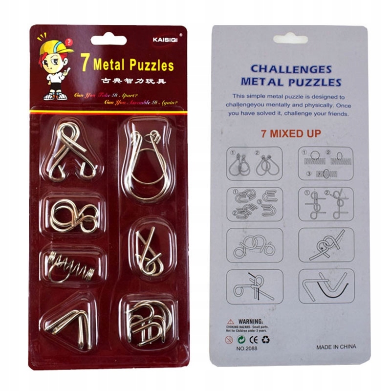 

Puzzle metalowe łamigłówki jak Nails łamigłówki x7