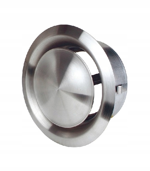 Anemostat NIERDZEWNY nawiew wywiew 160mm z ramką