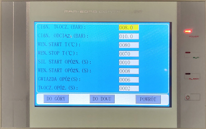 Kompresor śrubowy z osuszaczem ziębniczym Kupczyk KKS 20/500D 2150 l/min Moc silnika 20 KM