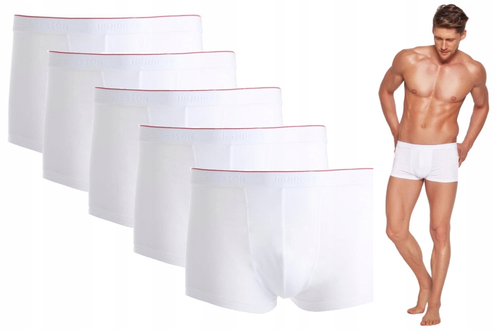 

5X Henderson Bokserki Burito Białe M