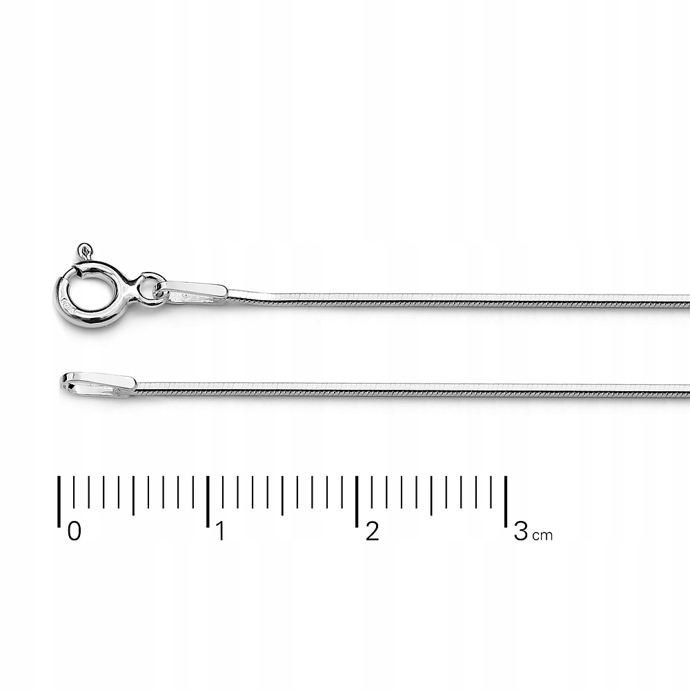 

Łańcuszek srebrny Ag 925 50cm - 2,7gram - 0,8mm