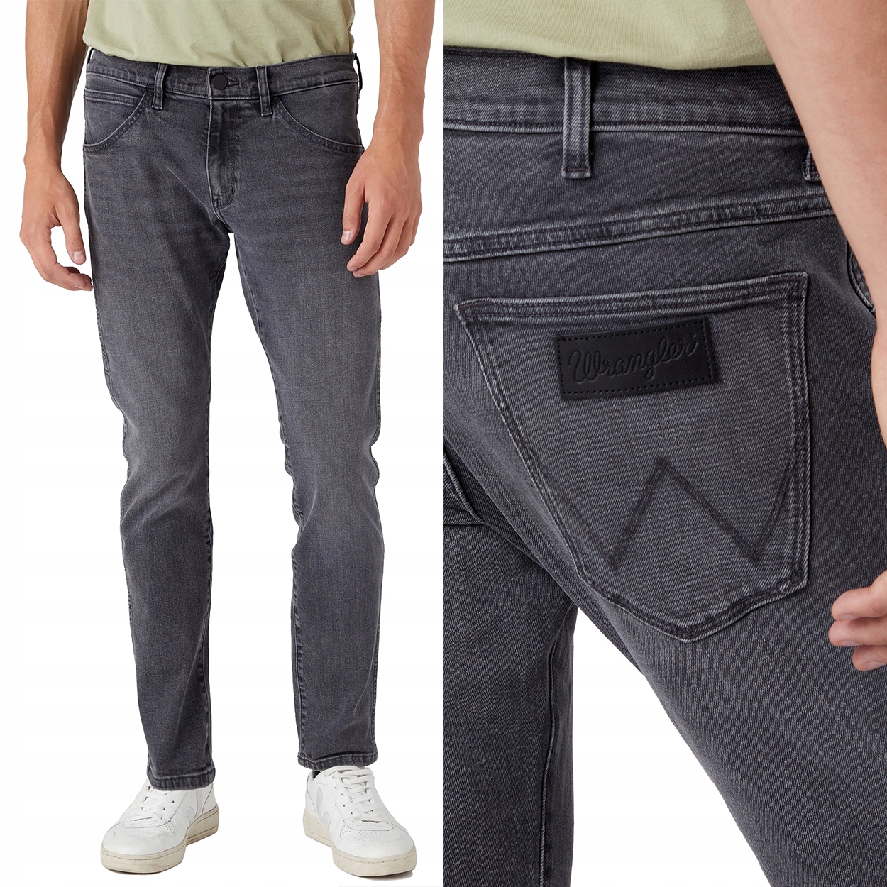 Wrangler Bryson Blackout Rurki Szary DżINS W31 L32