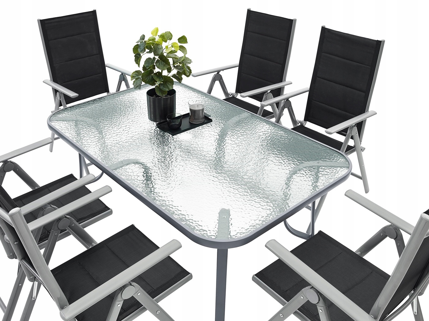 MEBLE OGRODOWE ZESTAW STÓŁ 6+1 NA TARAS BALKON Producent MAT-COMPANY