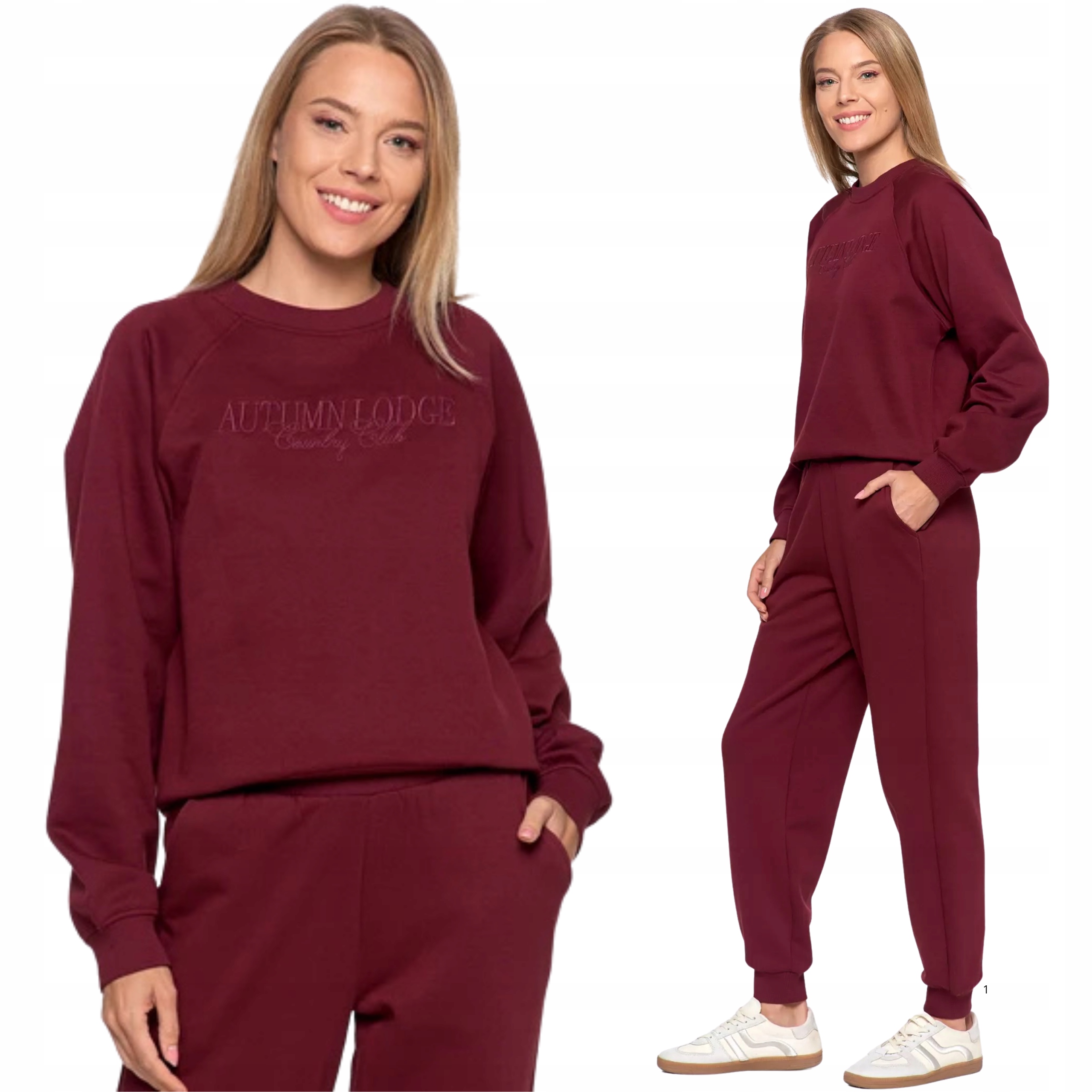 Sada dámské Teplákovka Mikina s nápisem a tepláky Moraj 2XL červená