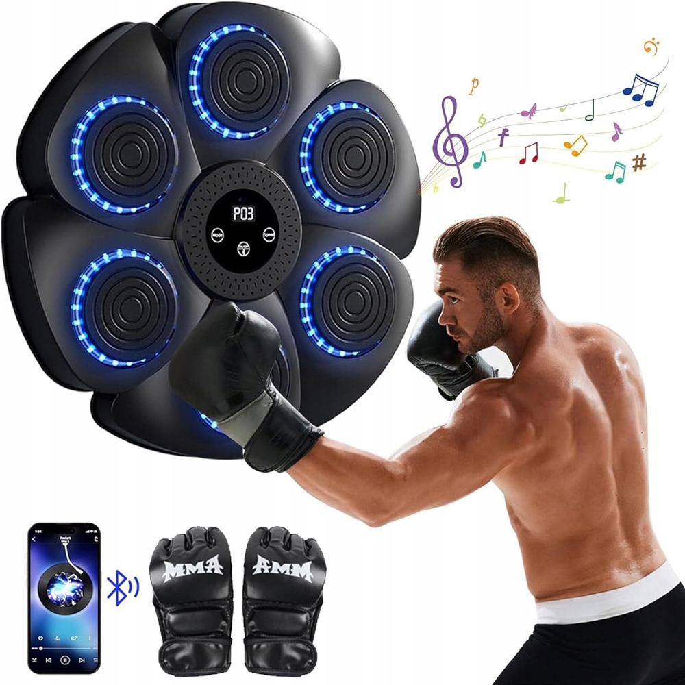 Maszyna Bokserska Z Łącznością Bluetooth Na Ścianę Z Rękawicami