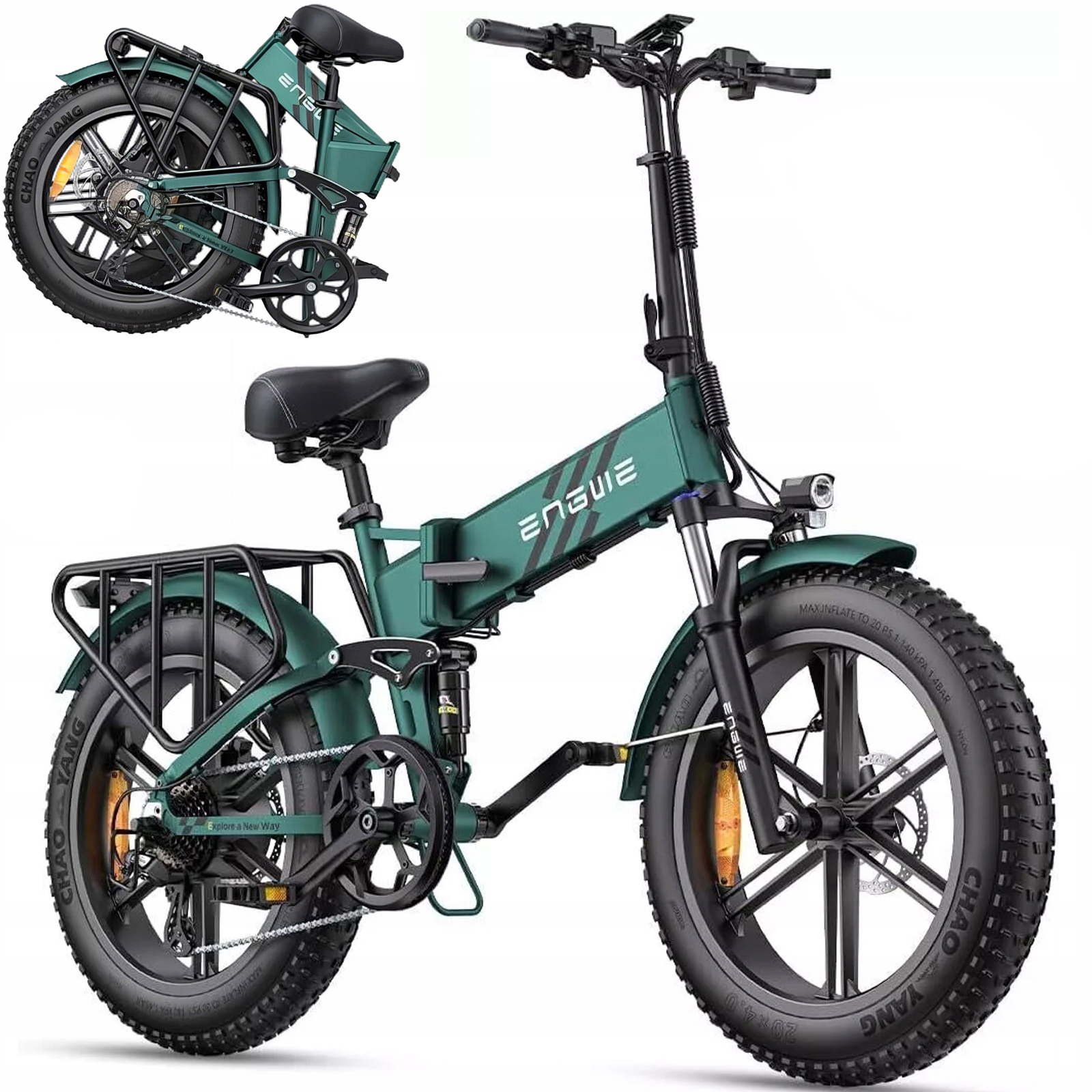 Pojazd Elektryczny Składany Engwe Engine Pro 2.0 1200W 32KM/H 48V16AH 110km