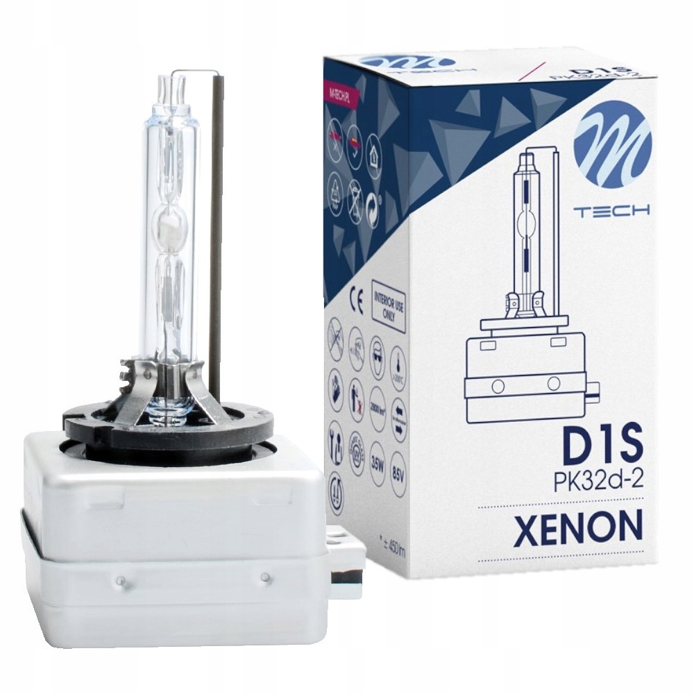 Xenon D1S 5000K żarówka ksenon żarnik bixenon M-tech PK32d-2