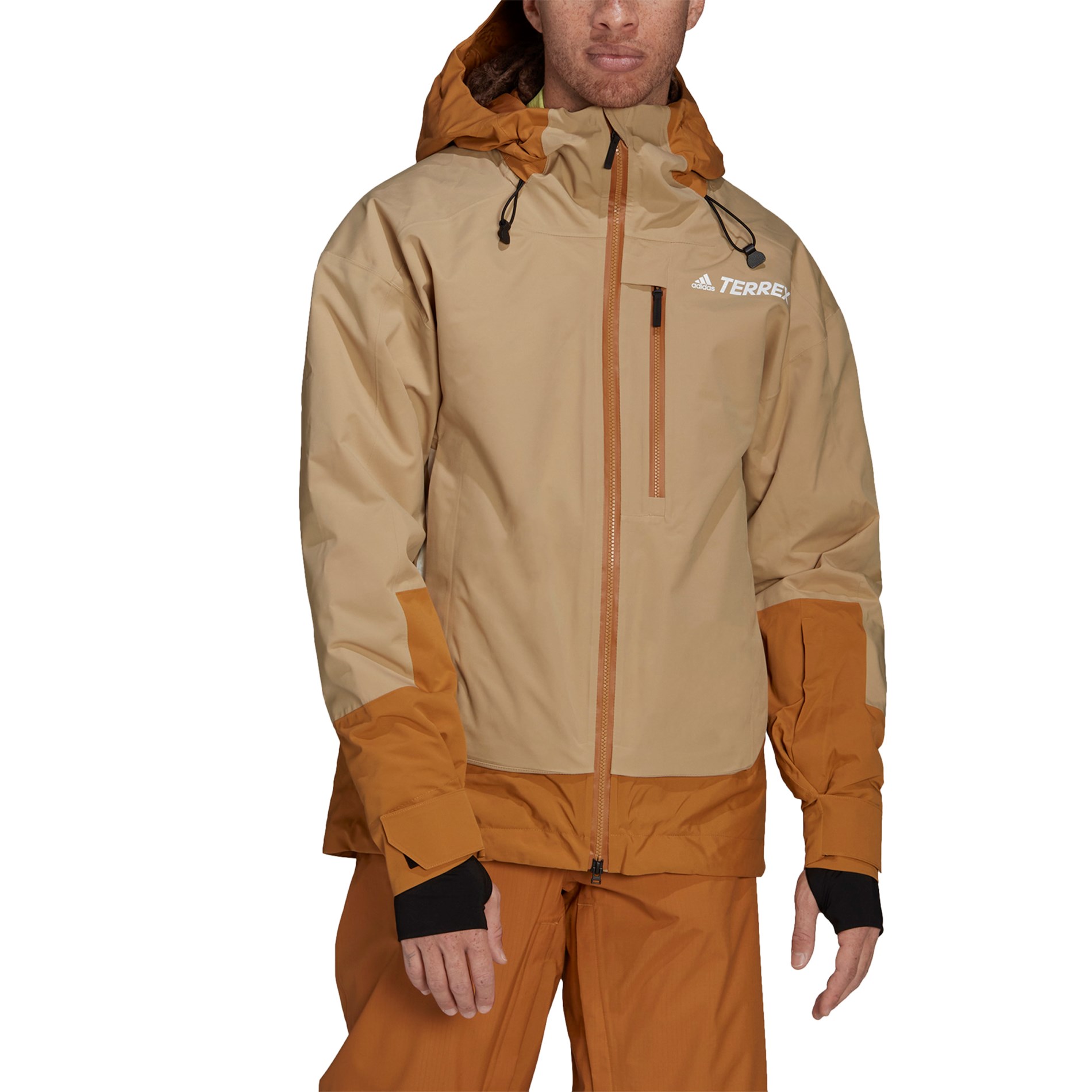 Pánská lyžařská bunda Adidas Myshelter 2-LAYER Insulated Primaloft hnědá M