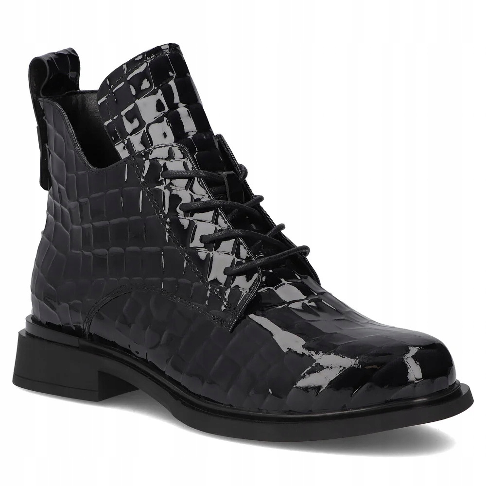 Filippo DBT7239 Černé Kožené Kotníkové Boty S Páskou, vel. 36