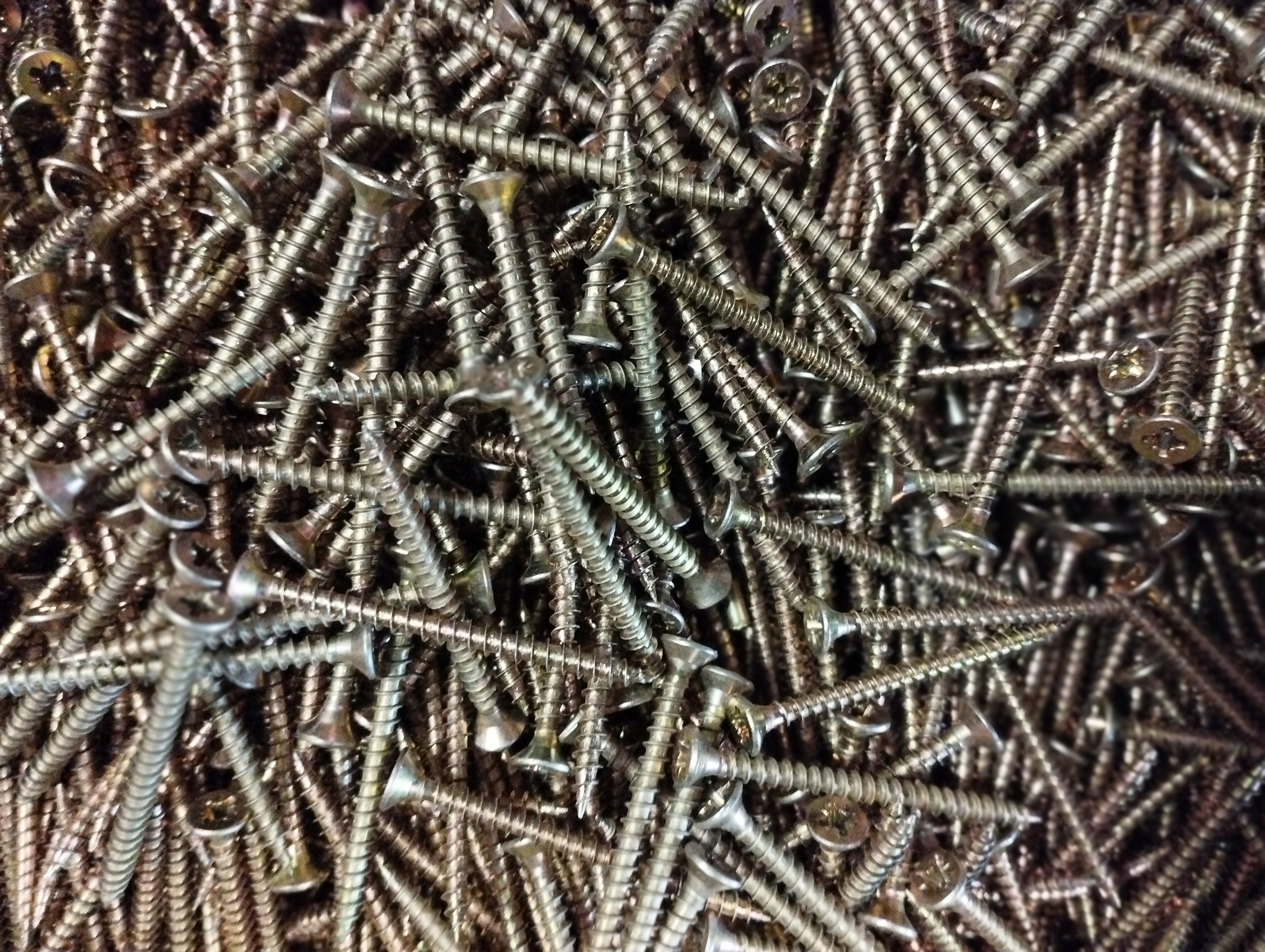 Wkręt do drewna 4x50 hartowane 5 kg stożkowe pełny gwint