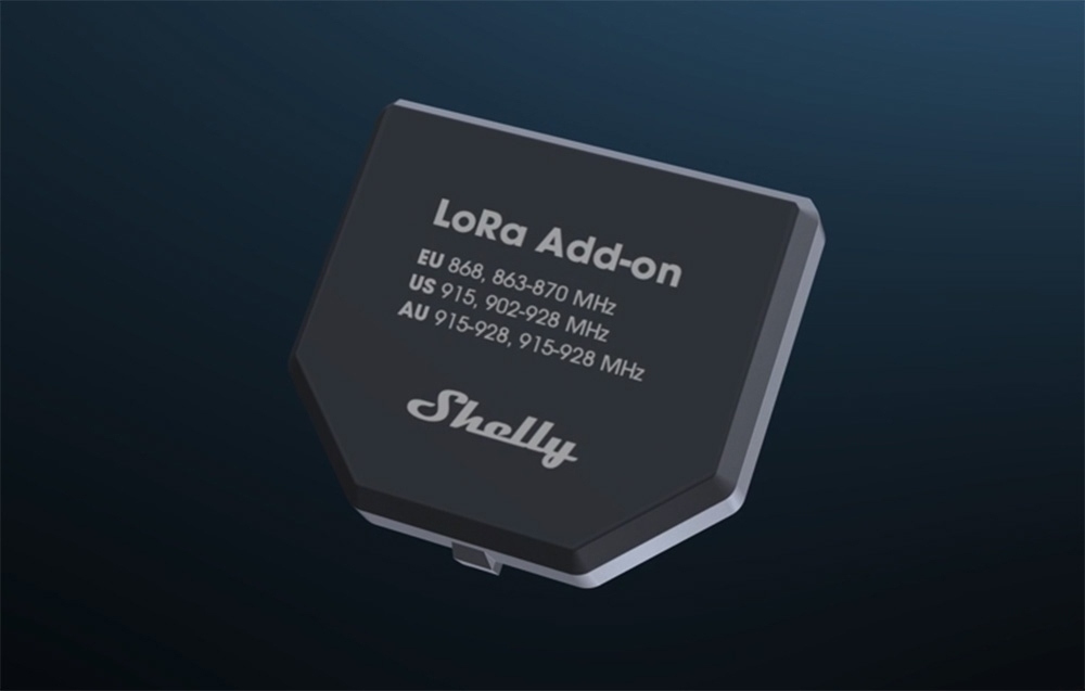 SHELLY LoRa Add-on dodatek komunikacyjny zwiększający zasięg — 6