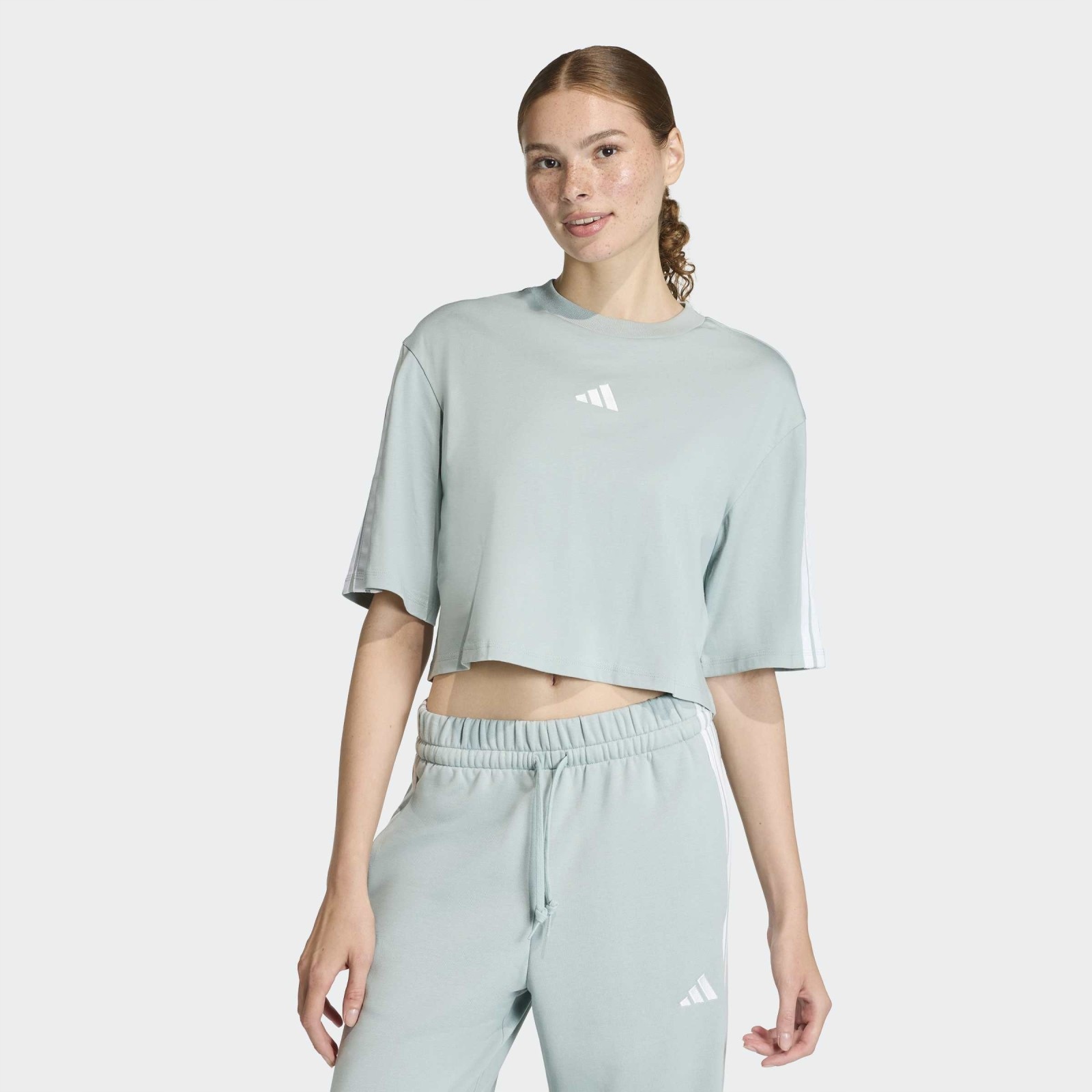 Dámské triko adidas Essentials 3-Stripes Cotton Loose T-Shirt