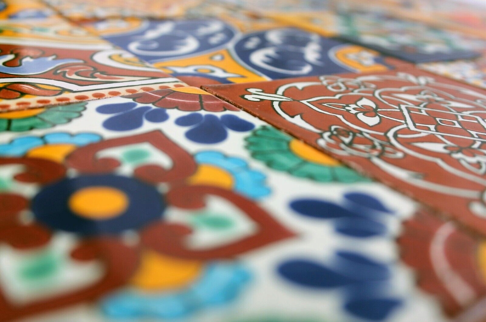 Kolorowe meksykańskie Płytki ceramiczne Ścienne Kuchenne 30 szt - Conrado Marka Cerames