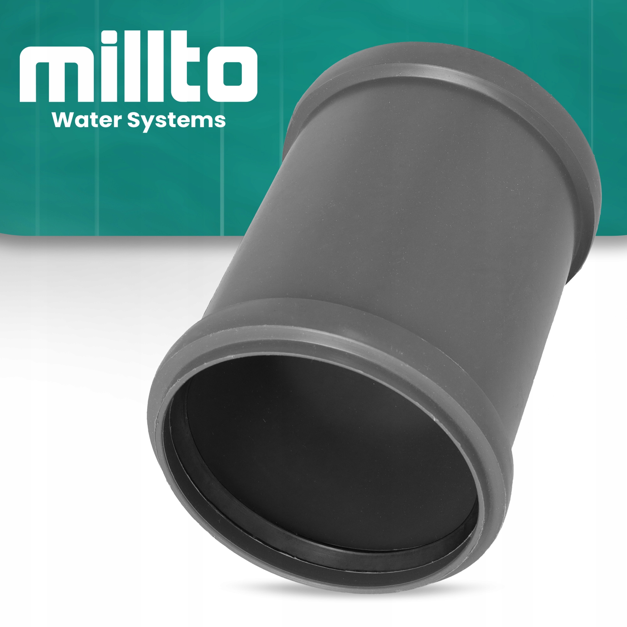 Mufa Kanalizacyjna 110 mm Rury PCV Nasuwka DŁUGA Złączka ŁĄCZNIK Wody Szara Rodzaj złączka