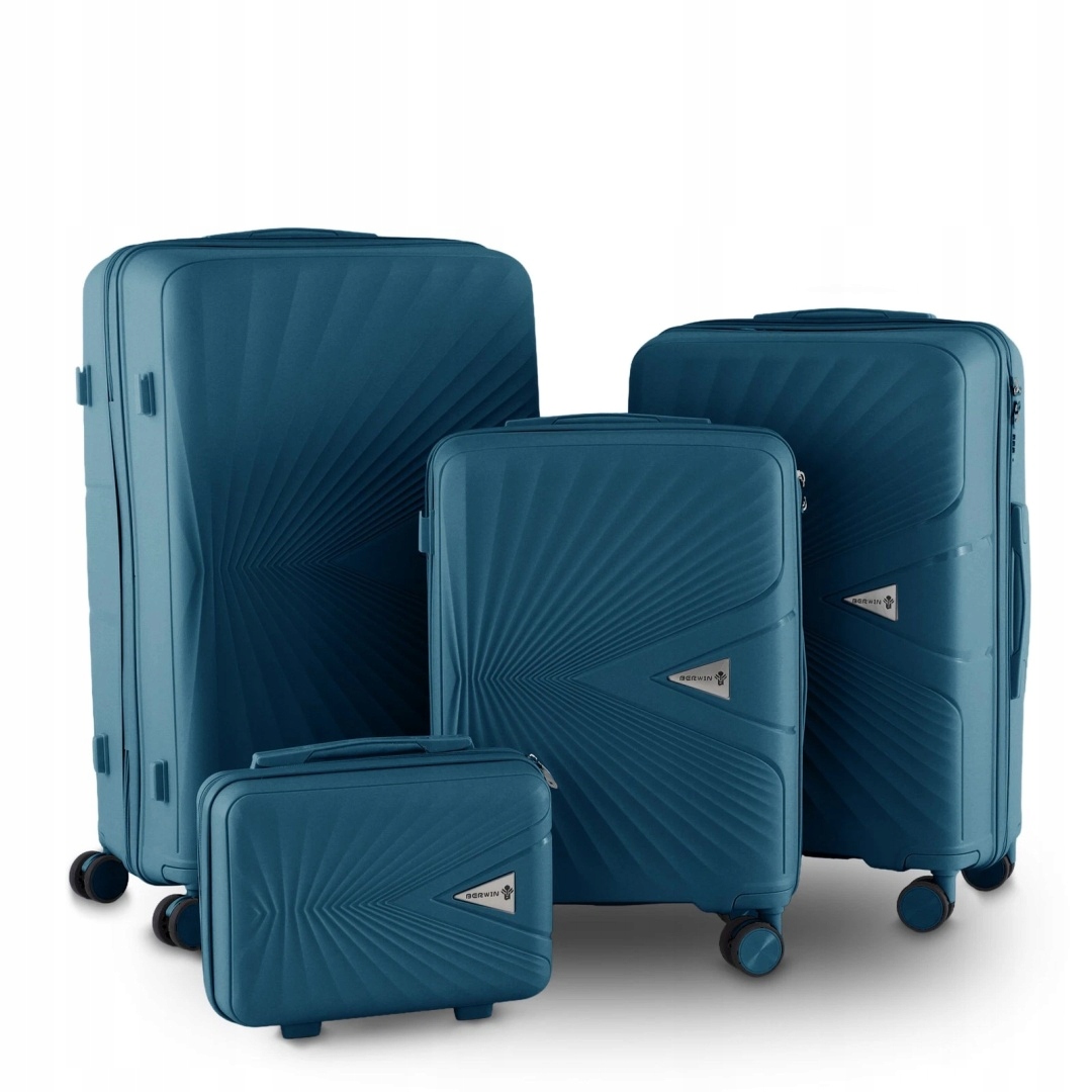 Kufry Berwin Abs 4v1 Mořská Zeleň – 4 kolečka, Abs, cestovní sada