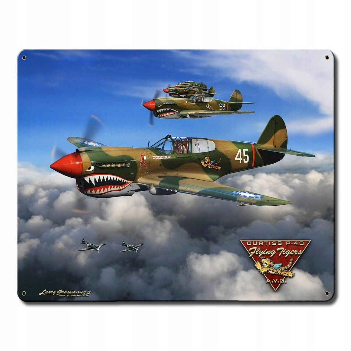 Вивіска 30x38, P - 40 Flying Tigers S, США хіт подарунок