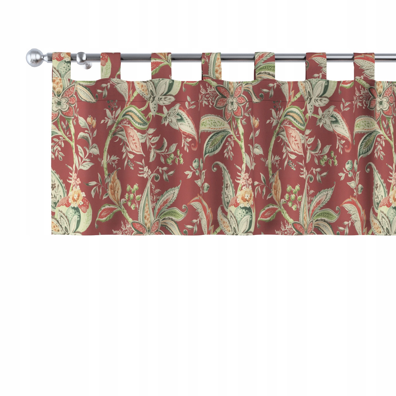 Dekoria Lambrequin na trakoch 390x40 červený