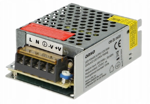 

Orno Zasilacz Modułowy 12V 36W 3A Led Cctv IP20