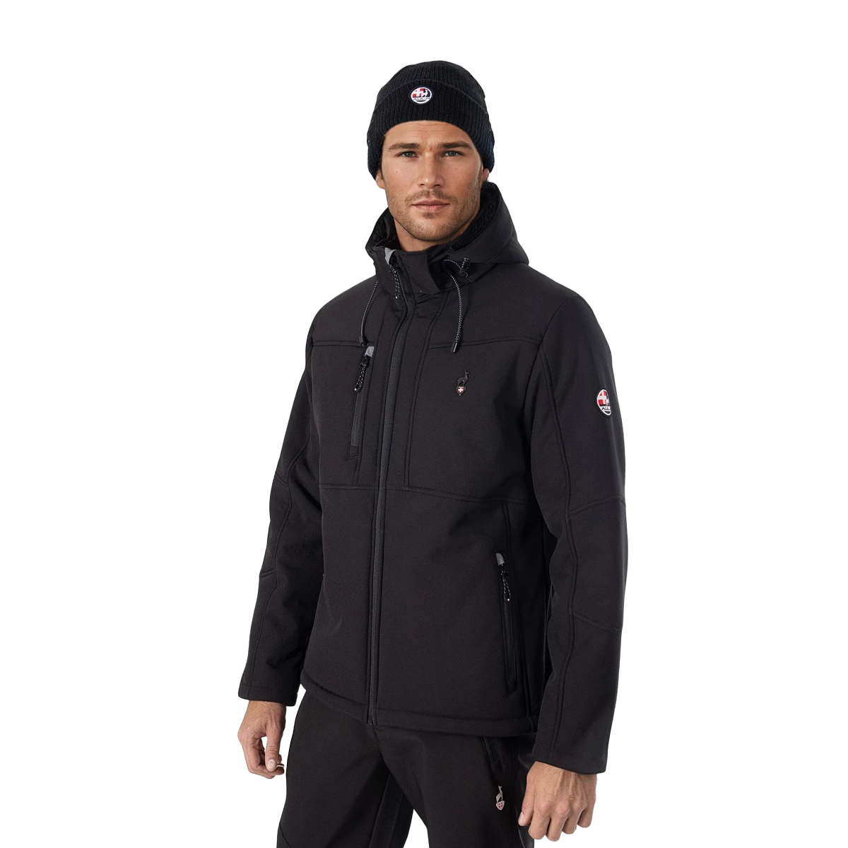 Pánská turistická softshellová bunda Nemev Aulp Černá L