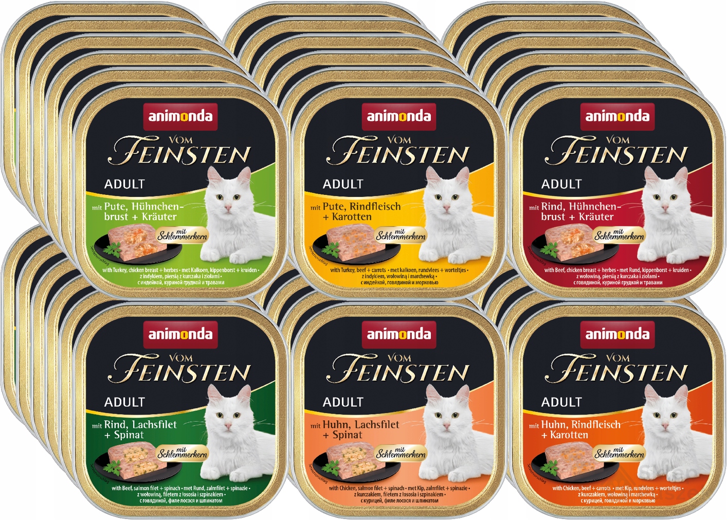 Animonda vom Feinsten Adult Set 36x100g MIX s náplní