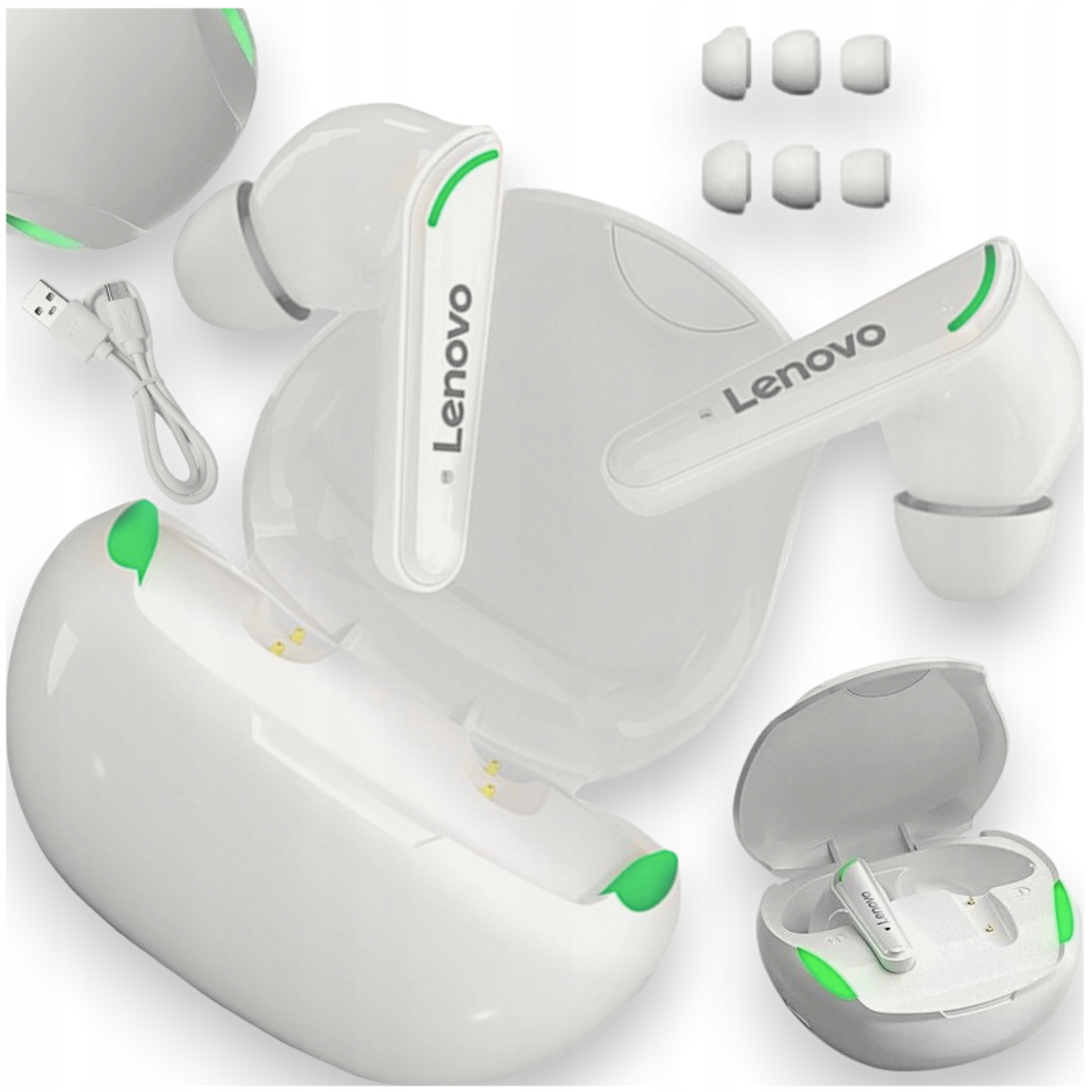 SŁUCHAWKI BEZPRZEWODOWE BLUETOOTH LENOVO XT92 ORYGINALNE TWS GAMINGOWE PODS