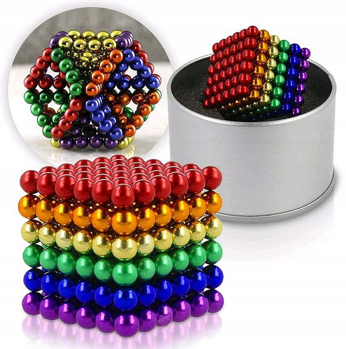 KLOCKI KOLOROWE KULKI MAGNETYCZNE NEOCUBE 216E 5MM Marka Pozostałe