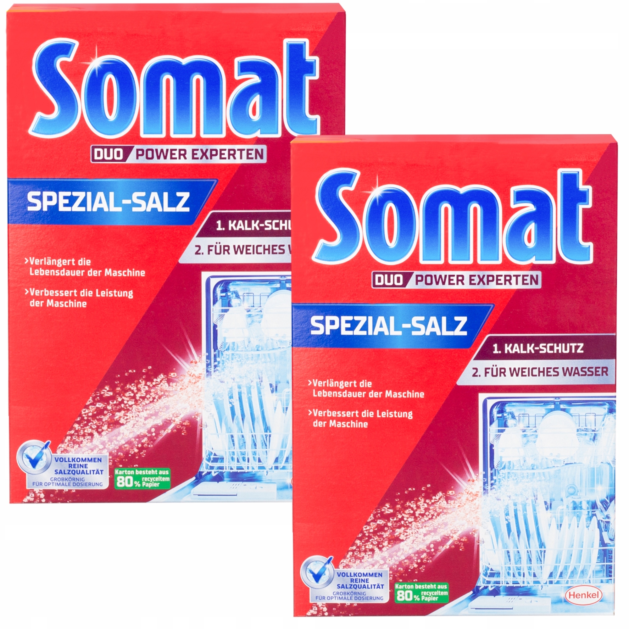 Levně Somat Sůl pro myčky nádobí Hrubozrnná, lepší výkon 8 x 1,2 kg