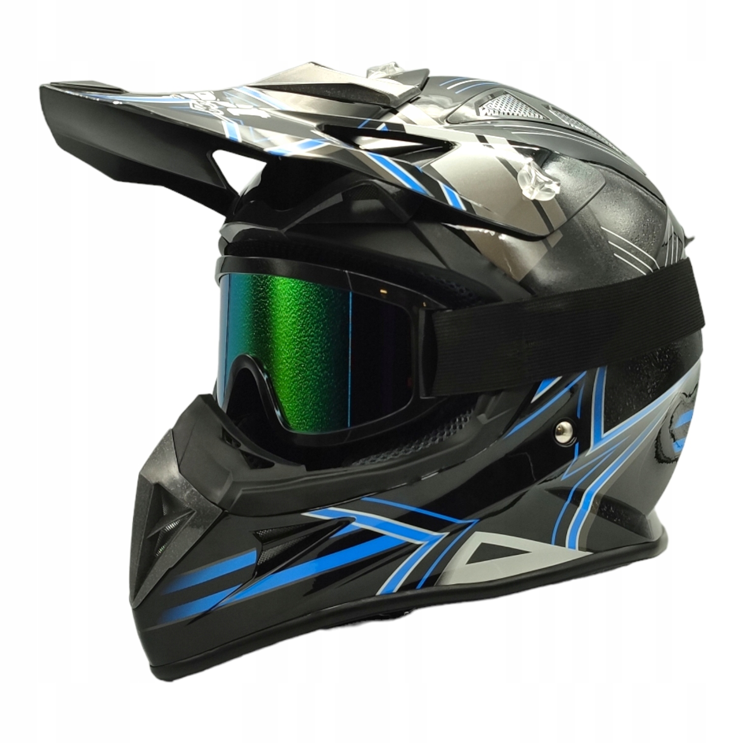 

Kask Motocyklowy Crossowy Enduro Quad L Gogle