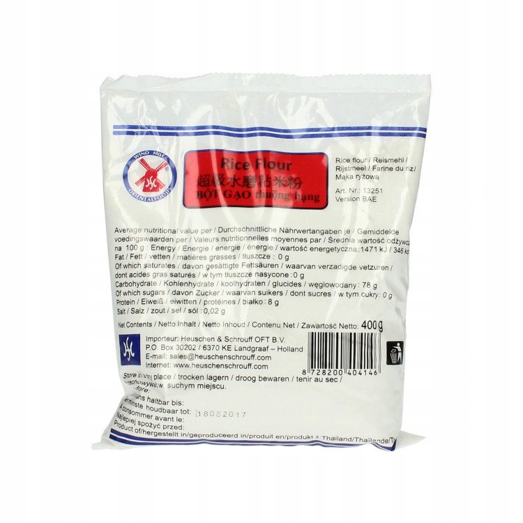 

Mąka Ryżowa Windmill Rice Flour 400 g