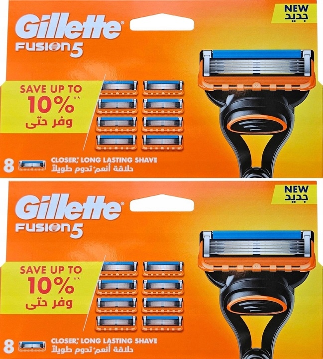Náhradní břity holicího strojku Gillette Fusion5, 16 kusů