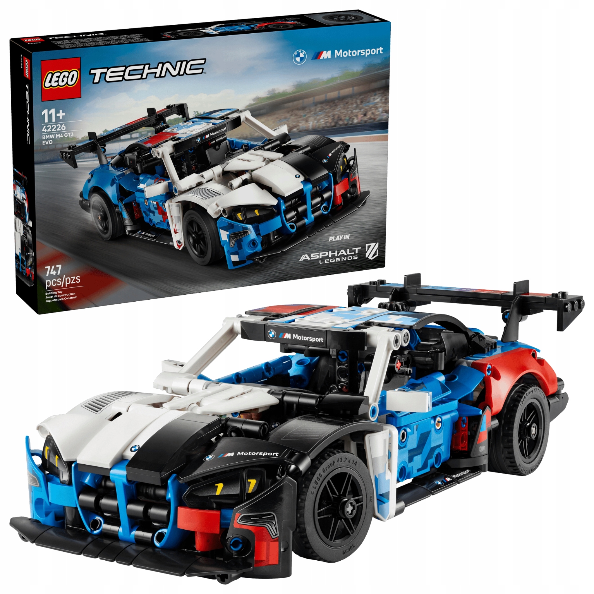 Lego Technic 42226 Závodní auto Bmw M4 GT3 Evo Stavebnice Auto 11+