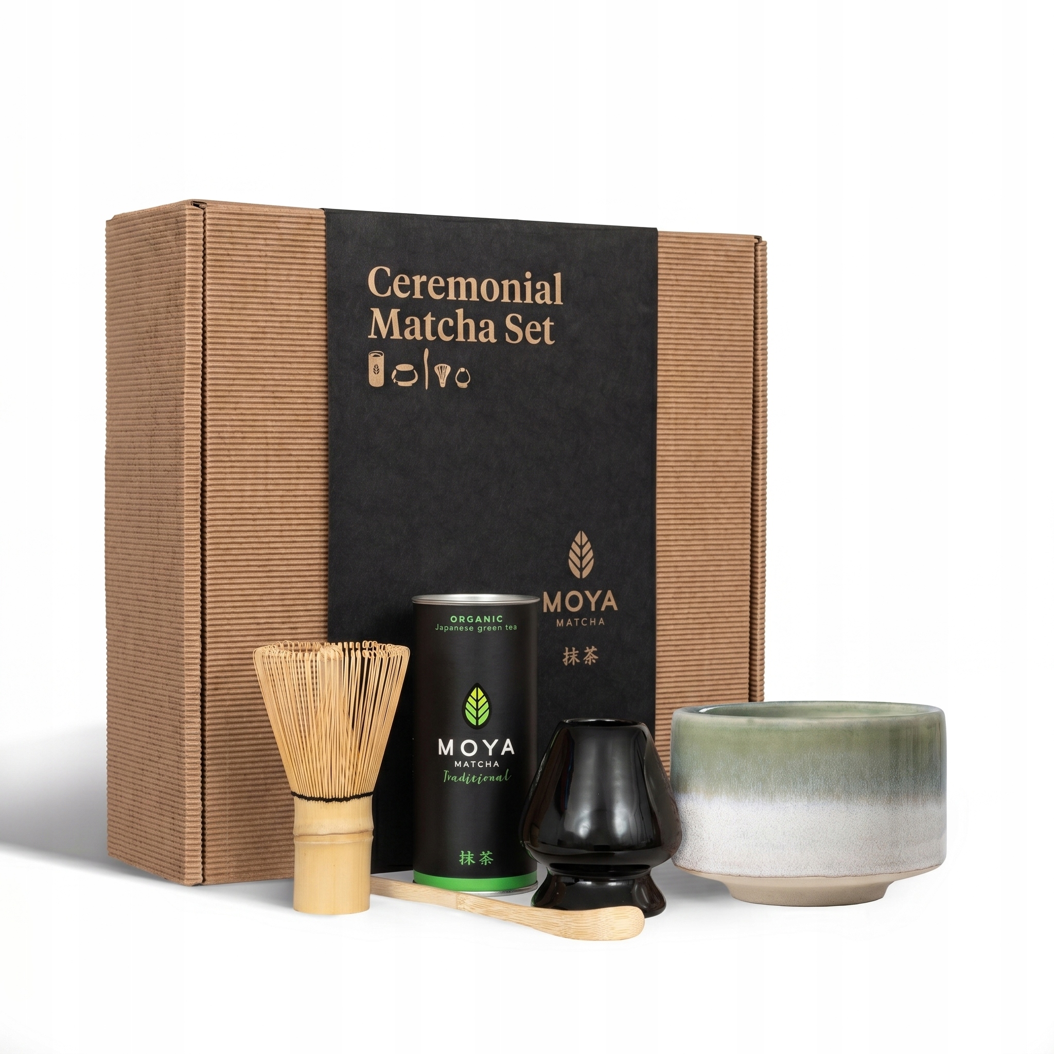 Slavnostní matcha sada Moya Matcha Tradiční a šálek Asa