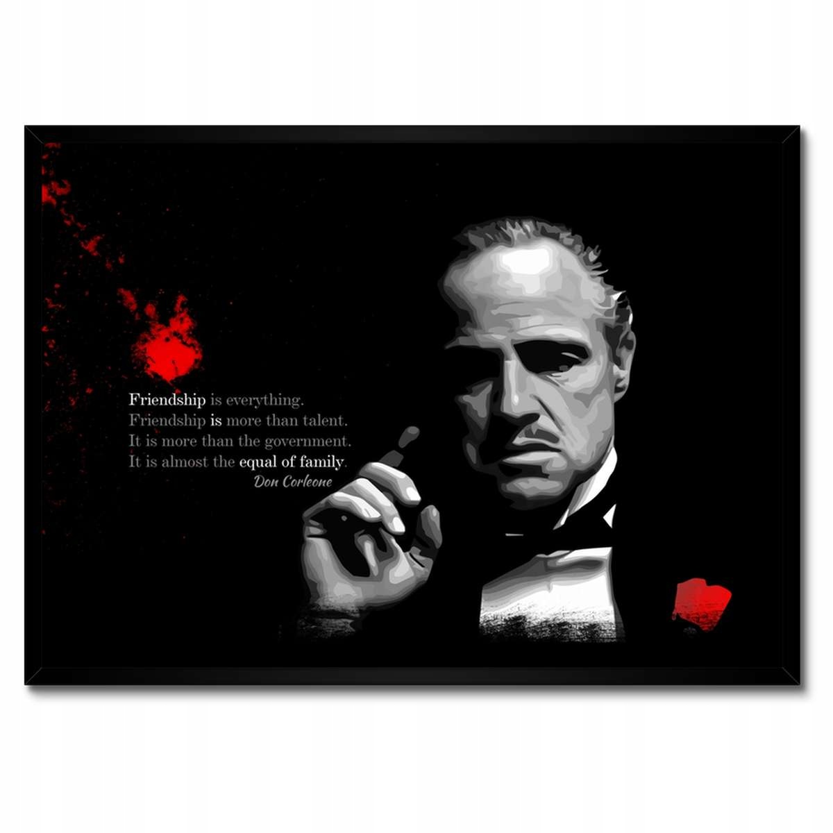 Plakáty v rámu 70x50 Z filmu Kmotr Don Corleone