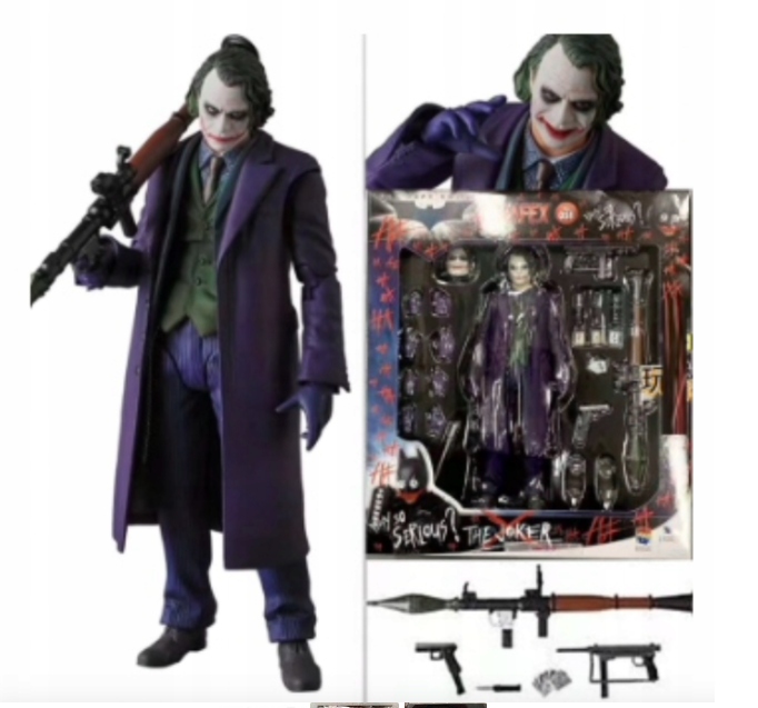 Pohyblivá figurka Joker Heath Ledger 16 cm mnoho doplňků