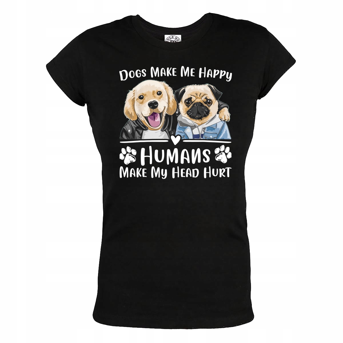 

Damska Koszulka Pies Psy Z Psem Dogs Make Me Happy
