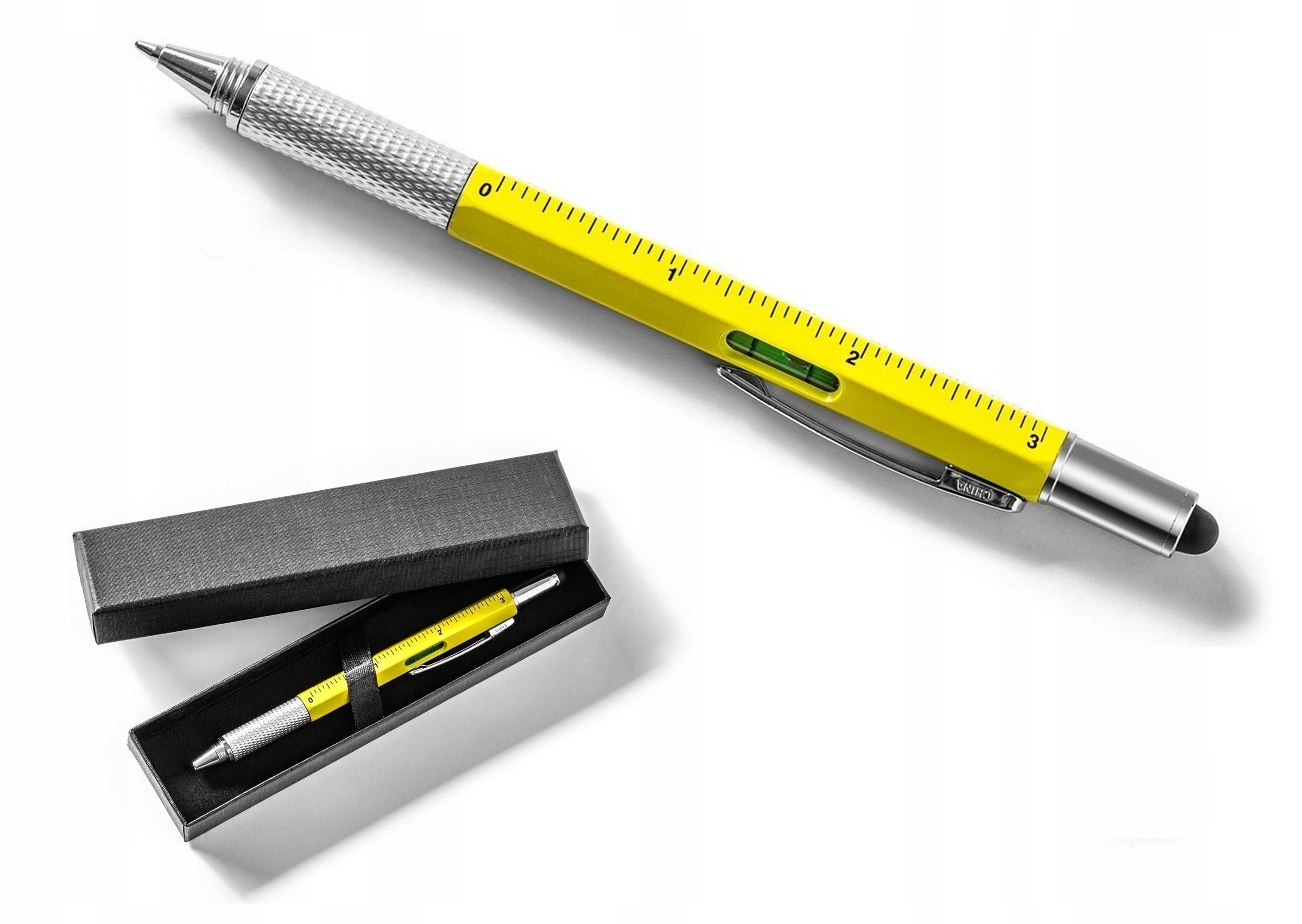 

Długopis Majsterkowicza Multitool 6 w 1 poziomica