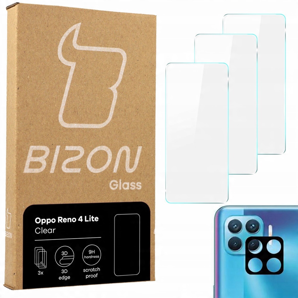 

Szkło hartowane Bizon Glass do Oppo Reno 4 Lite