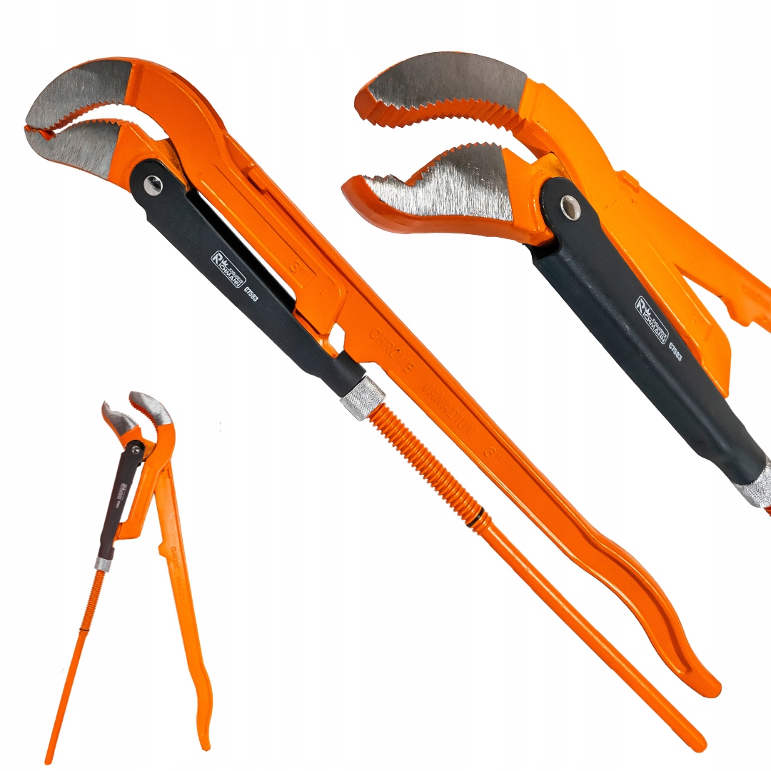 KLUCZ NASTAWNY CĘGI ŻABKA ŻABA DO 3" 660mm SOLIDNY STAL Cr-V RICHMANN C7583