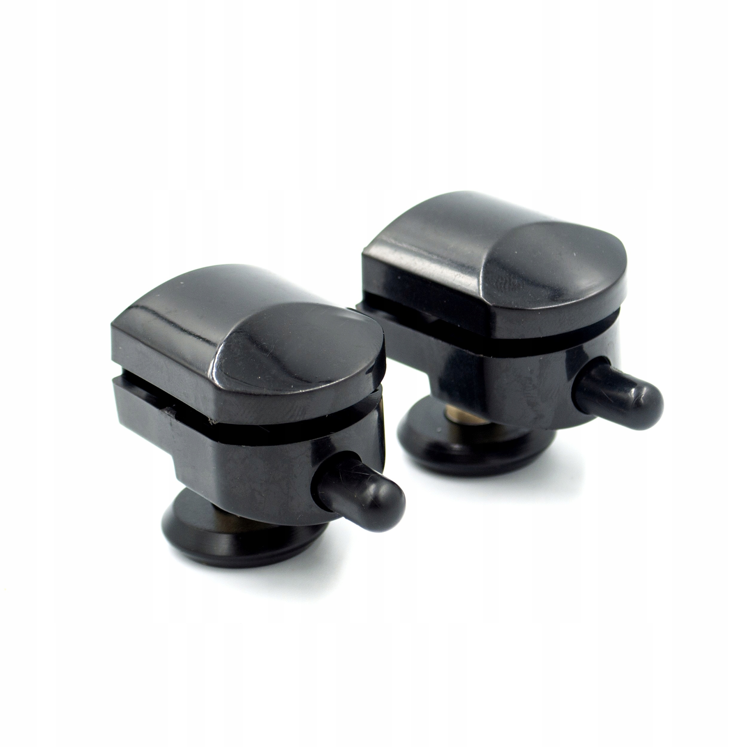 Durasan Rolki dolne do kabiny prysznicowej pojedyncze 2 sztuki AQ01 czarne