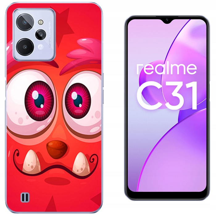 

Etui Silikon Do Realme C31 Szkło 9H