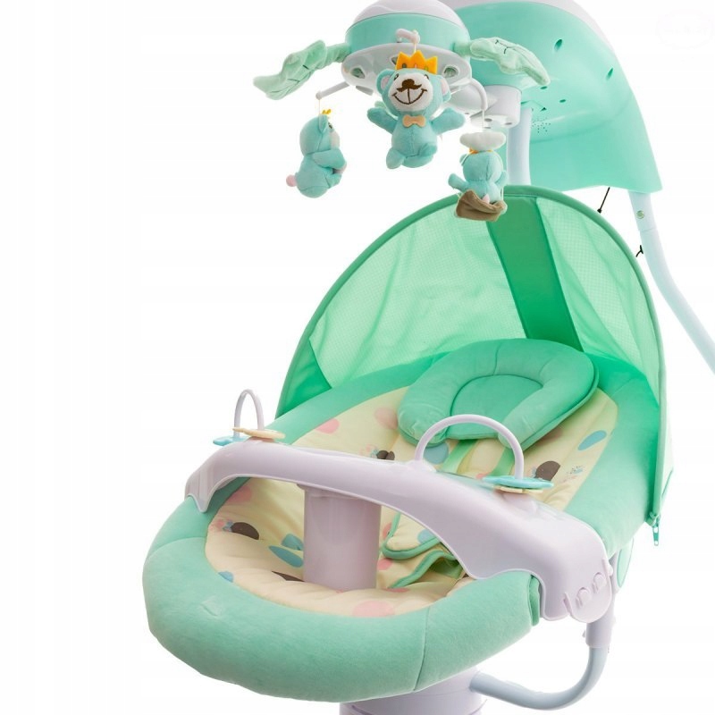 HUŚTAWKA ELEKTRONICZNA Z KARUZELĄ ZABAWKI DŹWIĘKI Marka inna